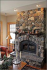 Jane's Stone Fireplace